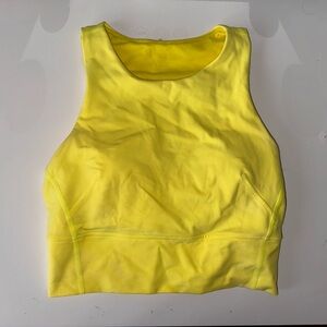 lululemon yellow crop top